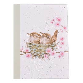 Wrendale Designs A6 Notizbuch liniert Seiten Home Tweet Home Birds