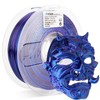 Silk S-Series PLA 3D Printer Filament, Shiny Multicolor Rainbow PLA