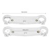 Qiilu Front Fork Lower Yoke Triple Tree Clamp, 2pcs Front