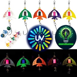 Njord Kalastus Wing Spoons Trout Set 4.5 g UV Active Trout Spoon Set Trout Bait 2025 Trout Bait Box Fishing Accessories Trout Rings