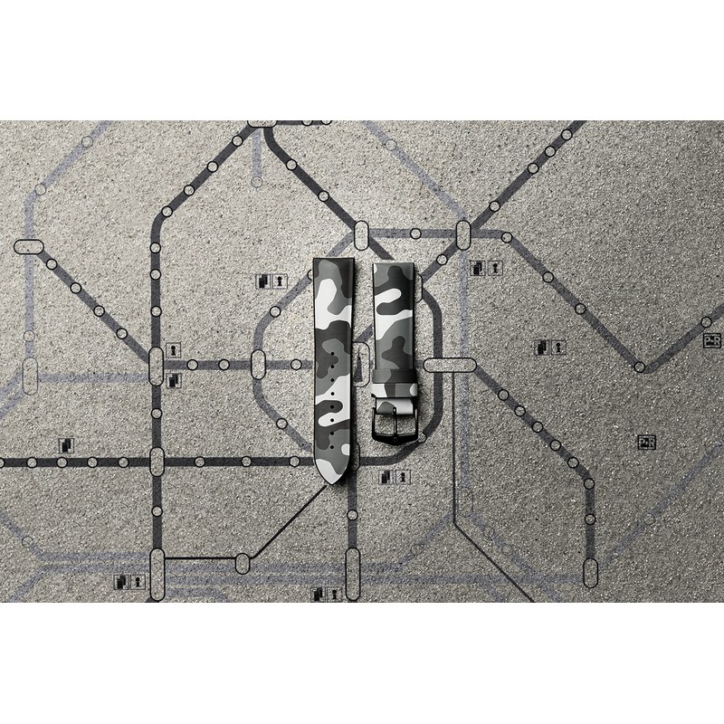 Hirsch John Leather Watch Strap - Grey - L -