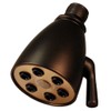 Westbrass 2-1/4" Brass 6-Jet Adjustable Shower Head, Oil Rubbed Bronze, D308-12
