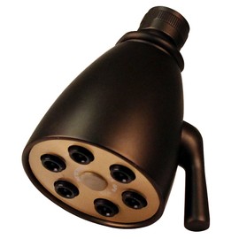 Westbrass 2-1/4" Brass 6-Jet Adjustable Shower Head, Oil Rubbed Bronze, D308-12