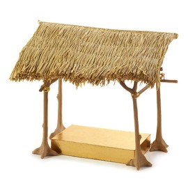 MACKENZIE-CHILDS Patience Brewster Nativity Figurine, Christmas Nativity Decor, Shelter