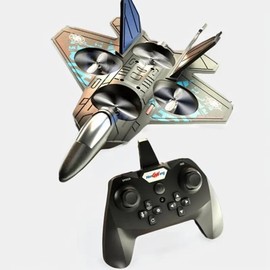 RC Plane 2.4Ghz Foam Remote Control Airplanes Helicopter Quadcopter for Kids Toys,Spinning Drone,Gravity Sensing,Stunt Roll,Cool Light,Gifts for Kids - Color: black