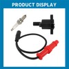 Silscvtt Ignition coil and Wire Cap Spark plug Replacement for