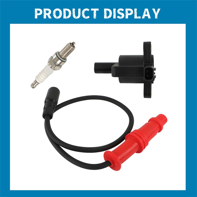 Silscvtt Ignition coil and Wire Cap Spark plug Replacement for