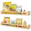 Fun Memories Nursery Book Shelves - Rustic Natural Solid Wood