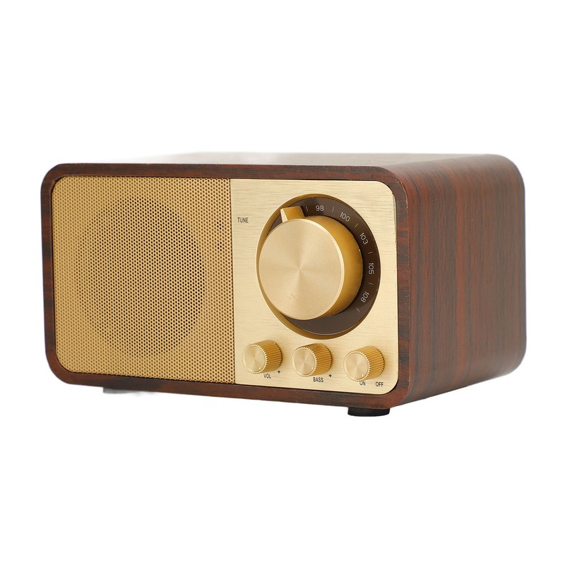 Retro Wood Bluetooth Speaker Clear Sound Quality Mini Portable Wireless