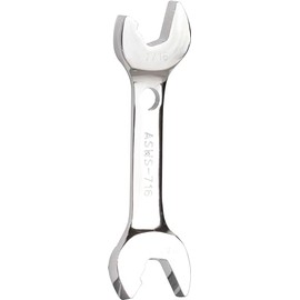 Jonard Tools ASWS-716, Stubby Double Ended Speed Wrench, Angled Head, 7/16"