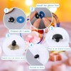 UHOMENY 67Pcs Glitter Plastic Safety Eyes and Noses, Colorful Round