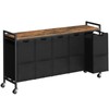 HOOBRO Laundry Sorter 5 Sections, Laundry Hamper with Wheels, 5