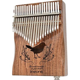 One Tone Kalimba (Thumb Piano) 21 Key Beginner Set, Core Material, Electric Specifications, OTKL-21PU/KOA (Exclusive Case, Cross, Finger Sack, Key Sticker, Adjustment Hammer, Japanese Manual & Music