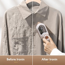 Travel Iron Mini With Steam, Travel Steamer For Clothes Portable Mini, 180° Rotatable Handheld Vapor Garment Steamers For Clothes - Mini Ironing Machine Support Dry And Wet For Home And Travel