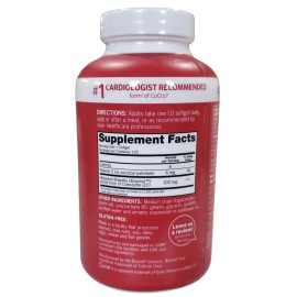 Qunol UBIQUINOL Mega CoQ10 100mg Qunol #1 Heart Vascular 120 Ct Blood Pressure 11/27