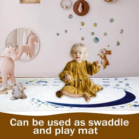 Baby Monthly Milestone Blanket for Baby Boy and Girl-Baby Girl or Baby Boy Nursery Decor-Perfect for First 12 Month Growth Chart-Newborn Essentials-Super Soft Fleece Photo Blanket for Growth-46″X 46″