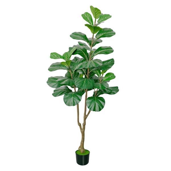 ATRUG 5ft Artificial Fiddle Leaf Fig Tree, Faux Ficus Lyrata