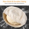 Oruola Set of 4 baker's linen dough cloth, oval, linen