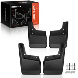 A-Premium Set of 4PCS Mud Flaps Splash Guards Mudguards Mudflaps with Hardware Kits Accessories Compatible with Hummer H2, 2003 2004 2005 2006 2007 2008 2009, Front and Rear(Driver & Passenger Side)