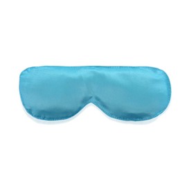 Pure Silk Natural Lavender Organic Aroma Therapeutic Eye Pillow In Turquoise Blue
