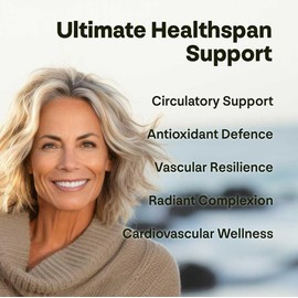 Longevity Box Aegean Radiance – Blue Zone Longevity Formula with Diosmin, Luteolin, Apigenin, Hesperidin & Hydroxytyrosol – Antioxidant, Circulatory & Cellular Support – Healthy Ageing – 60 Capsules