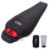 QEZER Ultralight Down Sleeping Bag for Adults with 600 Fill