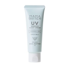 Mama Butter SPF27/PA++ Additive-Free UV Barrier Moist Cream, Newborns ~ Soap Off, Unscented, 1.6 oz (45 g)