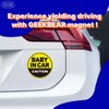 Baby in Car Magnet_Circular Type (3 Pack) (Yellow/Black)