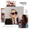 YOSHYA Retro Vintage Narrow Cat Eye Sunglasses for Women Clout
