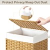 Chrislley 90L Slim Laundry Hamper with Wheels, Rolling Laundry Basket
