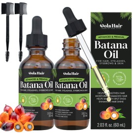 Pure Batana Oil for Hair, Scalp & Skin, 100% Natural Elaeis Oleifera Kernel Oil, Deeply Nourishes Dry Hair, Helps Improve Softness & Shine, Multi-Purpose Moisturizing Oil, 2.03 Fl Oz