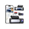 Dash Cam Cam Front and Rear, Built-in 5G WiFi GPS,