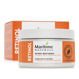 Maritime Naturals Hidratante de retinol para rostro con ácido hialurónico e ingredientes orgánicos Resultados profesionales con crema hidratante facial de retinol Crema de día y noche para mujeres