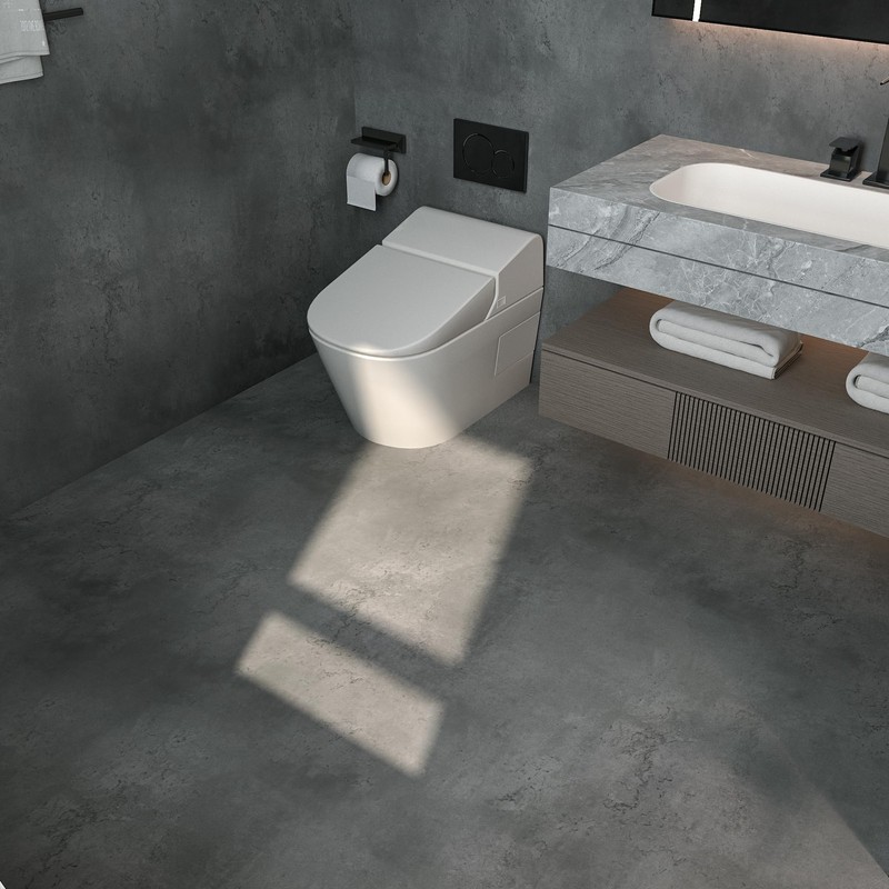 3yecao 24"×354" Dark Grey Black Vinyl Flooring Sticker