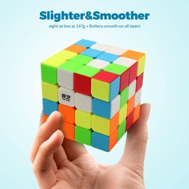 Moruska Qiyi 4x4 Speed Cube Stickerless 4x4x4 Magic Cube Puzzle Toy - Qi Qiyuan S