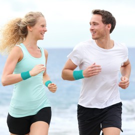 Willbond 6 Pcs Wrist Sweatbands Sports Wristbands for Competitions Absorbent Sweatbands for Basketball Tennis Football Running Working(Turquoise)