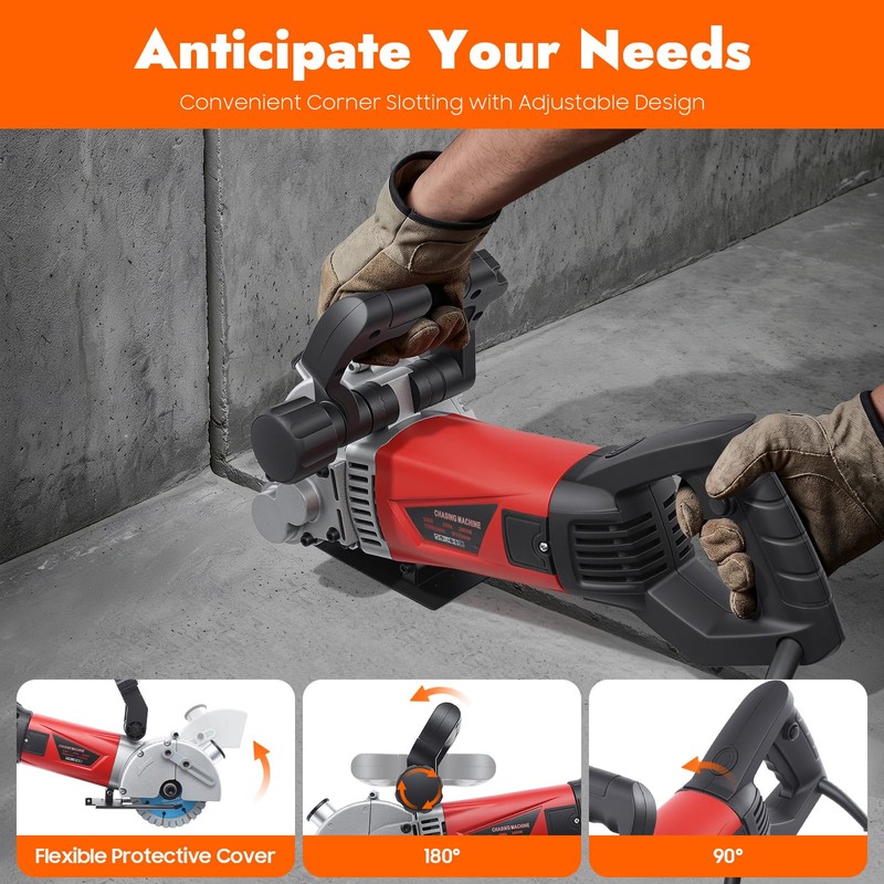 CUBELLIN Wall Chaser 2800W Electric Wall Chaser Cutting Machine with