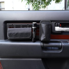 Fgtagtal Suitable for Toyota FJ Cruiser 2007-2021 Car Front Door Storage Holder, Front Door Side Panel Hanging Organizer Holder Increase Extra Storage Space, 1PCS (Front Door)
