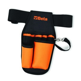 Beta 2005MPU Nylon-Vakuum-Werkzeugtasche mit verstellbarem Gürtel (praktische Werkzeugtasche mit Haken, Fronttasche, fünf breite Werkzeugtaschen), Schwarz / Orange