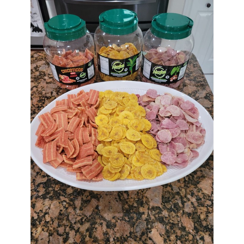 Nezka Purple Taro Chips - Cuban Delicious Crunchy Snacks and