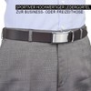 Mens Leather Belt / Mens Belt LINDENMANN, XL, AUTOMATIC, dark