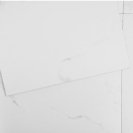 VEVOR White Peel and Stick Floor Tile, Self Adhesive Vinyl Floor Tiles 12 x 12 inch 50 Tiles 1.5mm Thick Peel Stick Floor Tiles Marble Texture DIY Flooring for Kitchen Dining Room Bedrooms & Bathrooms