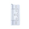 Wealrit 4 pcs White Non-Mortise Hinges Metal Door Hinges Heavy