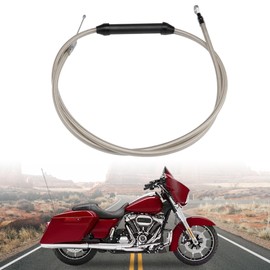 TIGERSGATE Stainless Steel +6" Extended Length Clutch Cable Compatible for 2008-2016 Harley Touring models(68 15/16")