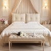 Tegeme Headboard Cover with Tie Straps Full-Cover Large Thicken Bed