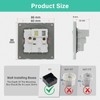 BSEED Single Switched Socket with USB C and USB A
