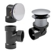 Westbrass Illusionary Overflow, Sch. 40 ABS Plumbers Pack with Tip-Toe