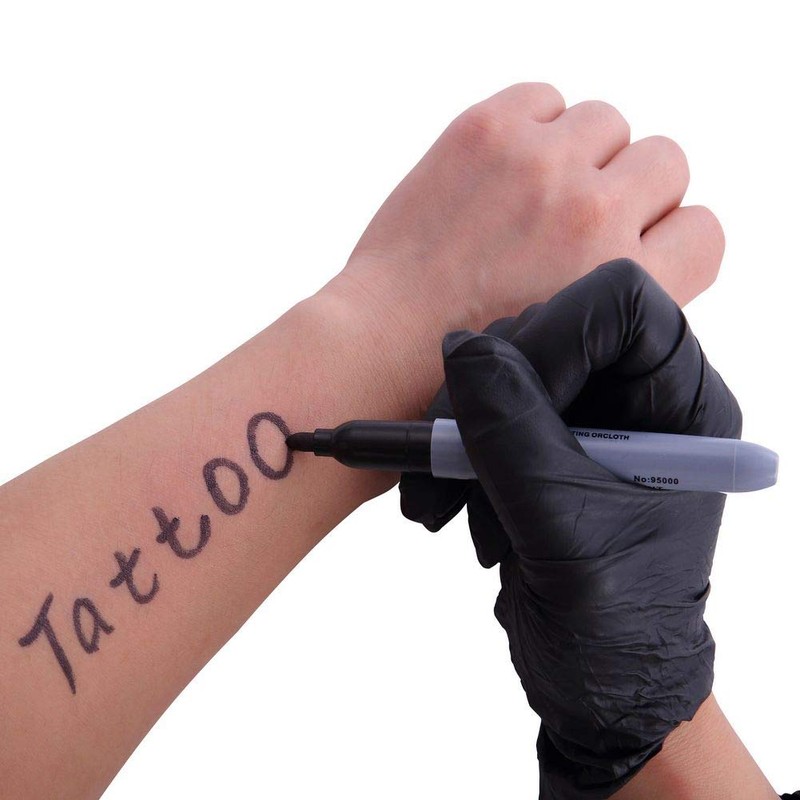 Tattoo Skin Permanent Marker,New Star Tattoo Marking Scribe Pen Permanent