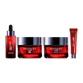 LOréal Paris Revitalift Laser Kit rutina completa Sérum Rostro Triple Acción Anti-Edad 30ml  Crema para Ojos Borrador de Bolsas Instantaneo 15ml...   