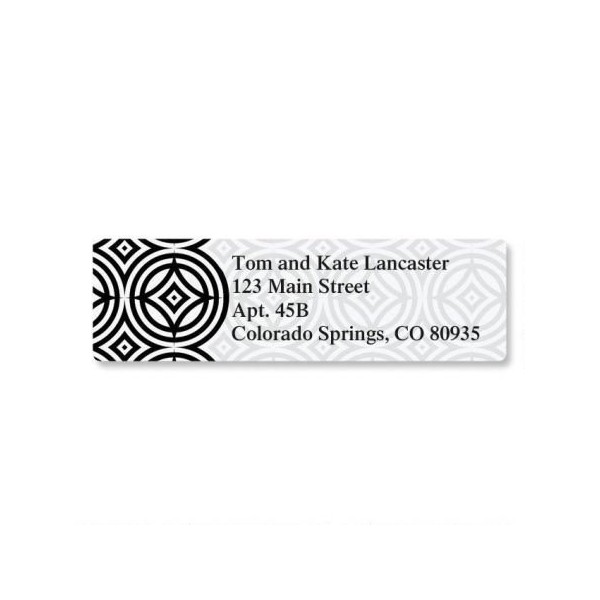 Modern Patterns Small Return Address Labels (6 Designs) - Set
